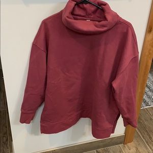 Athleta cowl-neck sweatshirt